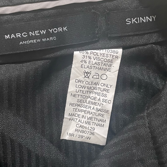 Marc New York Boys Black Dress Pants - Skinny Fit - Picture 4 of 10